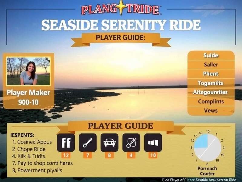 Top Tips for Seaside Serenity Ride Players Seaside Serenity Ride player guide infographic